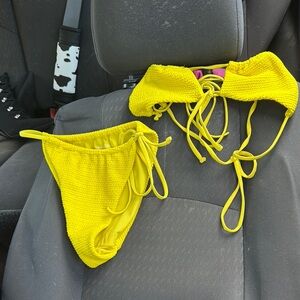 Bright Yellow Bikini Set